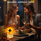 sunflowers flower lamp cordless touch table lamp birthday showing dimensions