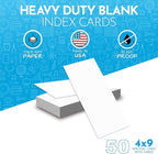 Home Advantage 4x9 Index Rack Business Marketing Note Cards Blank White - Image 2