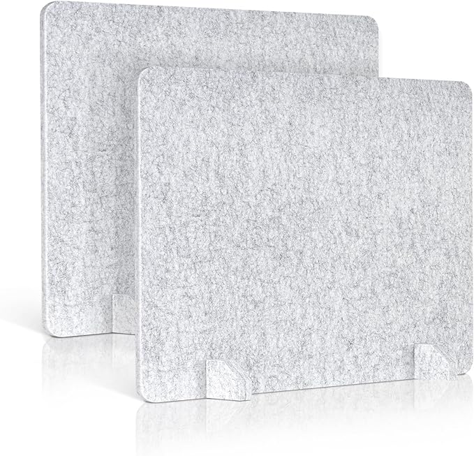 AMUSIGHT 2 Pack Acoustic Desk Dividers by AMUSIGHT