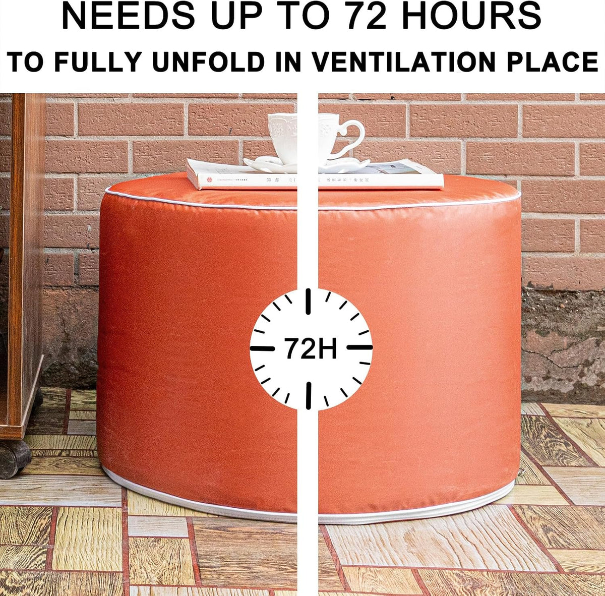 Multipurpose Outdoor Ottoman for Patio 20x14 Inches, Backyard, Additional Sea...