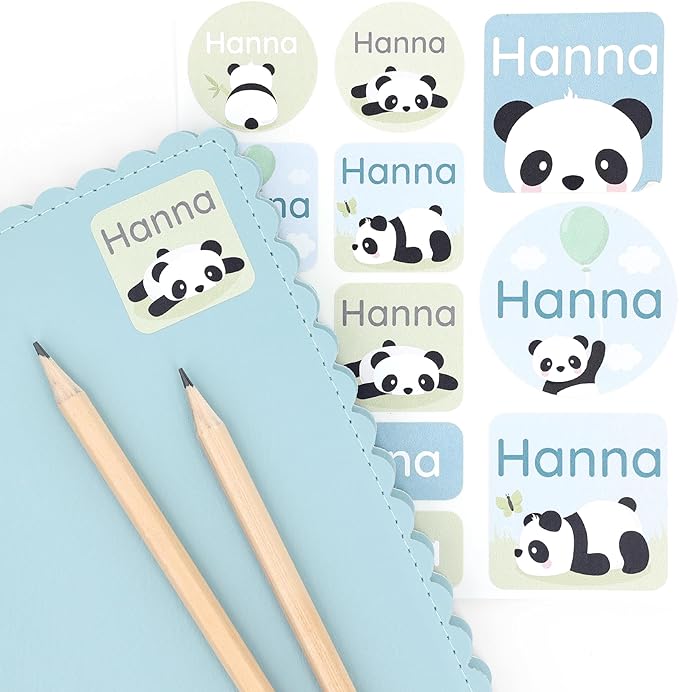 Large Name Labels for Kids by Teddylabels