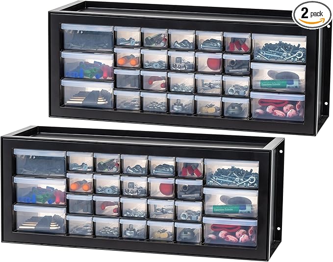 IRIS USA Plastic Storage Drawers, 26-Drawer by IRISUSA
