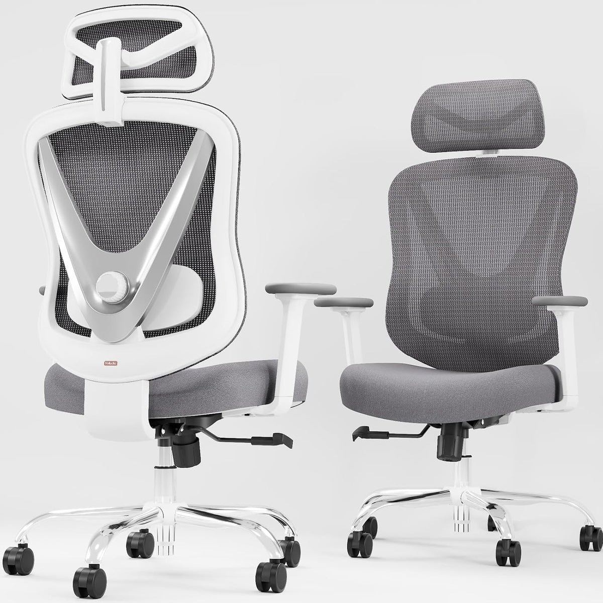 holludle ergonomic mesh office chair, v back desk, package contents