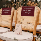 ChissNook Reserved Seating Chair Signs, This Row Is Reserved Pew Cloths Seating - Image 5