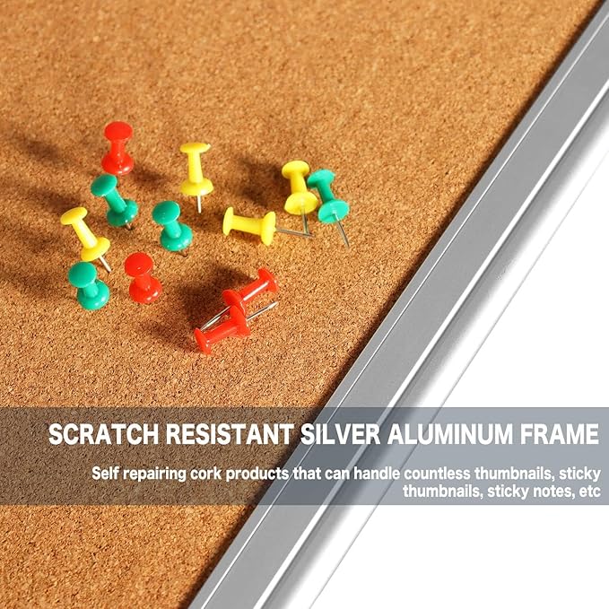 Cork Bulletin Board, Bulletin-Boards, Notes Board, Memo Board, 24x 36 inch - Image 4