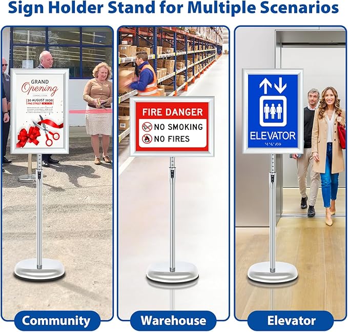 VAIIGO 6Packs Floor Standing Sign Holder Stands - Image 9