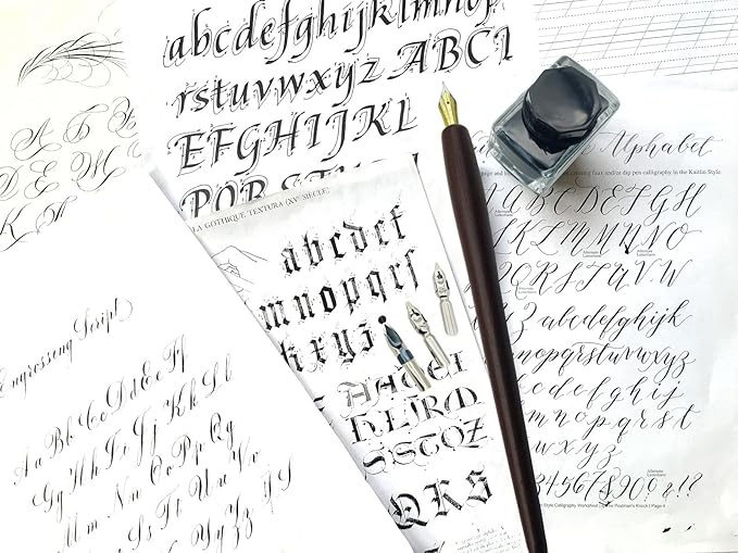 Plotube Wooden Pen Calligraphy Set - Image 5