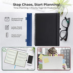 IN-LUXPRO Planner 2026 Daily Weekly and Monthly, 11.5"x8.5", 12 Months Spiral - Image 8