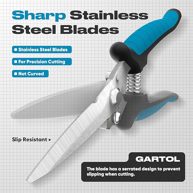 GARTOL 8" Scissors All Purpose Heavy Duty - Image 3