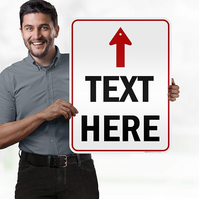 Custom Arrow, Custom Directional Sign, Up Arrow, 18x24 Inches, 3M EGP Reflective - Image 2