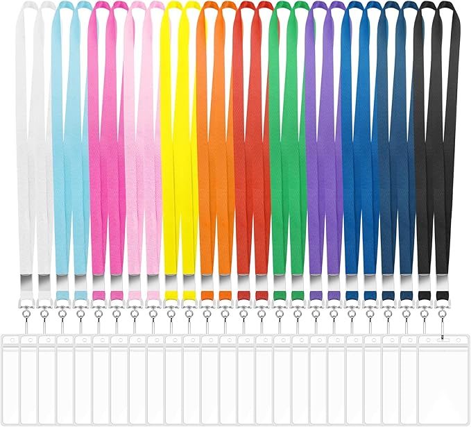 24 Pack Lanyards for ID Badges Cruise Lanyard for Ship Cards by BESARME