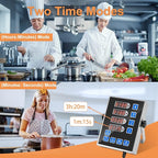 Precision Kitchen Timers for Cooking – 4 Channel Commercial Kitchen Timer - Image 5