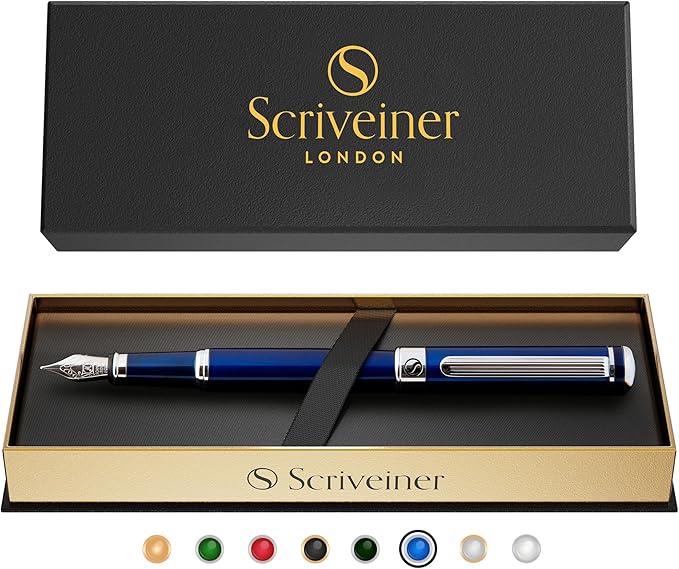 Scriveiner Midnight Blue Fountain Pen - Image 9