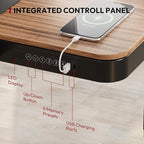 Standing Desk with Drawer, Electric Height Adjustable Home Office Desk with - Image 5