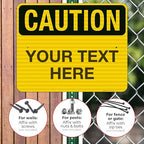 Custom Caution Sign, OSHA Sign, 24x30 Inches, 3M EGP Reflective .080 Aluminum - Image 4