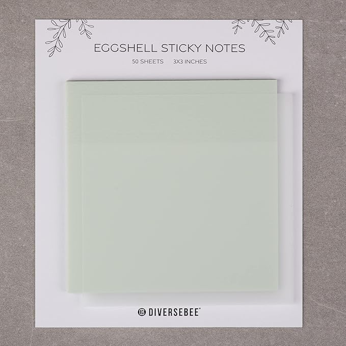 DiverseBee 50 Sheets Pastel Transparent Sticky Notes, 3x3” Clear Sticky Tabs - Image 8