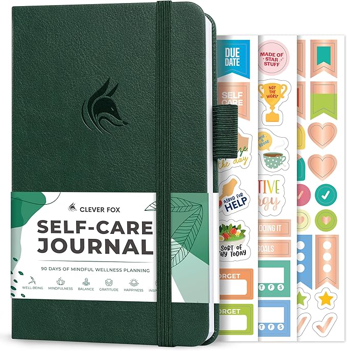 Clever Fox Self-Care Journal Pocket – Daily Reflection Notebook – Mental Health by CleverFox