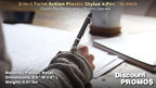 DISCOUNT PROMOS Custom Twist Action Plastic Stylus Pens, Personalized Bulk Pack - Image 4