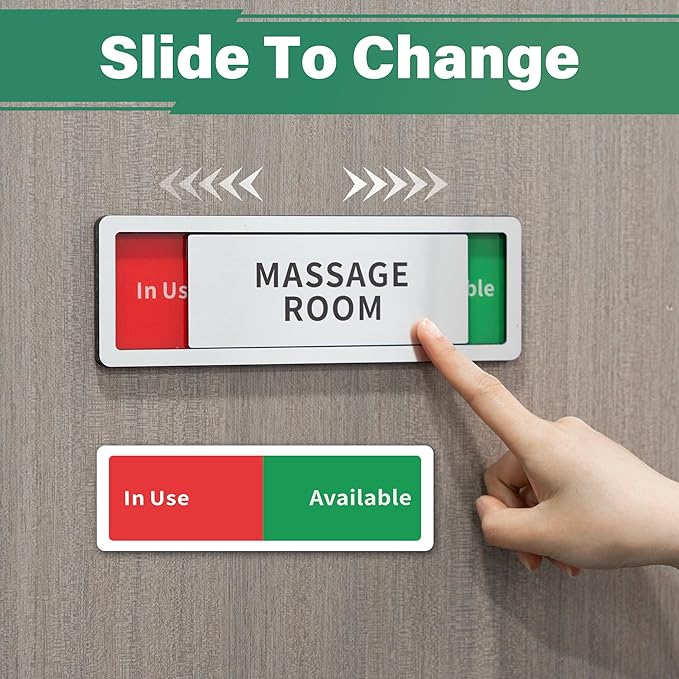 Exam Room Sign, Exam Room Numbers, In Use/Available Slider Door Signs - Image 6