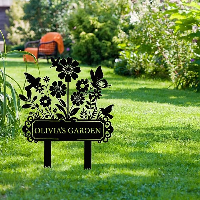 Custom Garden Sign | Personalized Garden Stake Metal Sign | Personalized Garden - Image 5