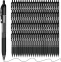 ParKoo Black Gel Pens, 100 Pack Quick Dry Retractable Medium Point 0.7mm by Parkoo