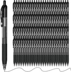 ParKoo Black Gel Pens, 100 Pack Quick Dry Retractable Medium Point 0.7mm by Parkoo