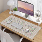 iCasso Desk Mat for Keyboard and Mouse, Large Mouse Pad, Desk Pad Mat, - Image 2