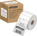 3" x 1" Thermal Labels | 4 Rolls | 5240 Labels | fits Zebra, Offnova Thermal by EcothermProducts