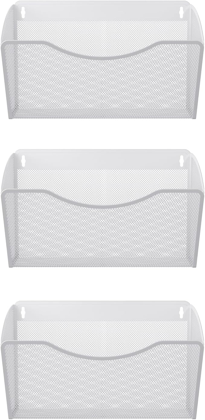 EasyPAG 3 Single Pocket Wall File Organizer, Mesh Hanging File Folder Organizer - Image 3