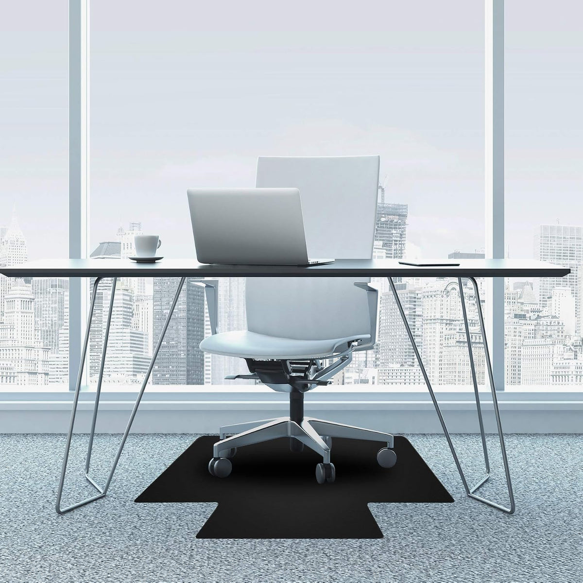 Floortex Advantagemat Chair Mat with Lip, 45" x 53", Designed for L...