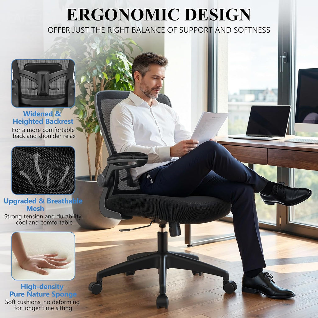 felixking office chair, ergonomic desk chair breathable mesh, package contents