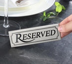 New Star Foodservice Stainless Steel Table Tent Sign, 4 by 1.5-Inch) - Image 6