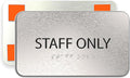 ADASigns Staff Only Sign 7" W x 4" H by ADASigns