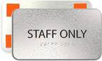 ADASigns Staff Only Sign 7" W x 4" H by ADASigns