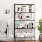 Himimi 5-Tier Storage Shelf Wire Shelving Unit on Wheels Heavy Duty Metal - Image 2