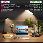 desk lamp with wireless charger, desk lamps for on a desk or shelf
