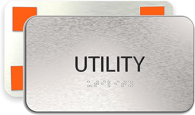 ADASigns Utility Room Sign 7”x4” by ADASigns