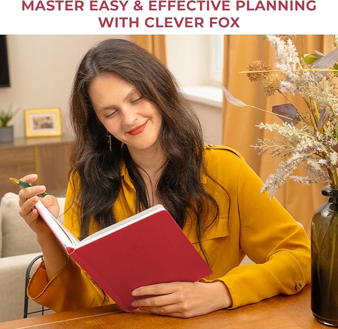 Clever Fox Planner Large – Undated Weekly & Monthly Planner - Image 2
