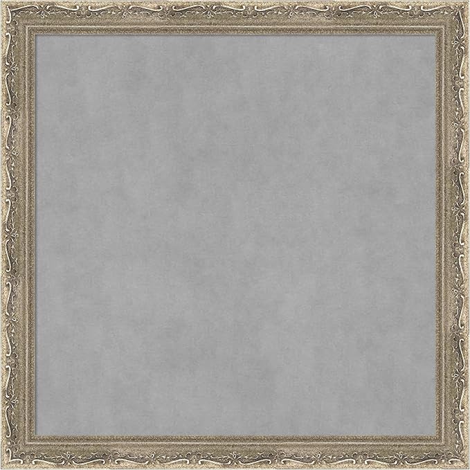 Amanti Art Silver Framed Magnetic Board 14x14 X-Small Vision Board by AmantiArt