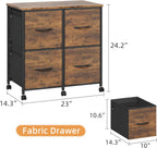 higdbfe 4 drawer lateral file cabinet, mobile filing shown in use