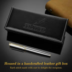 BEILUNER Silver Chrome Fountain Pen, Stunning Luxury - Image 5