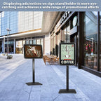 STANDNEE Heavy-duty Poster Stand Holder 11"x 17" Pedestal Floor Standing Sign - Image 4