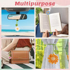 Crochet Bookmarks for Women & Book Lovers, Cute Flower Page Markers for - Image 5