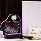 YWHL Difference Maker Gift with LED Base Thank You Gifts for Women Men Employee Mentor Teacher Boss Coworkers Retirement Appreciation Gifts Motivational Difference Maker Clock Plaque Sign Office Decor