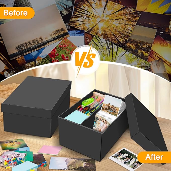 REAQUE 6 Pack Photo Storage Boxes - Image 6