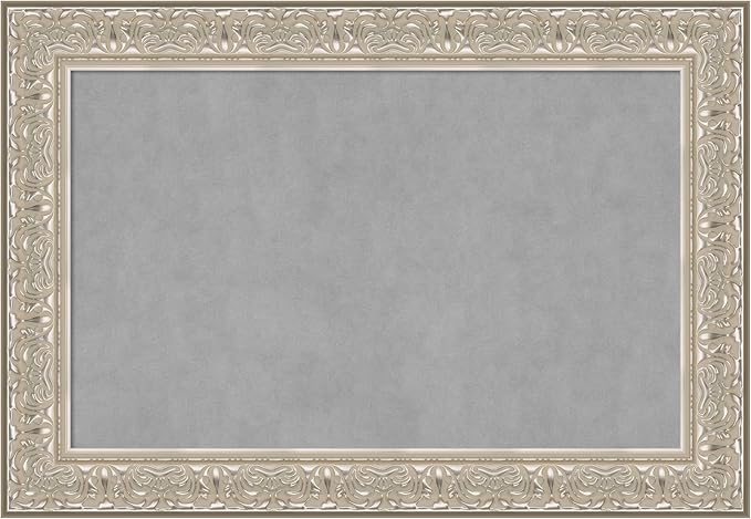 Amanti Art Silver Framed Magnetic Board 27x39 Large Vision Board by AmantiArt