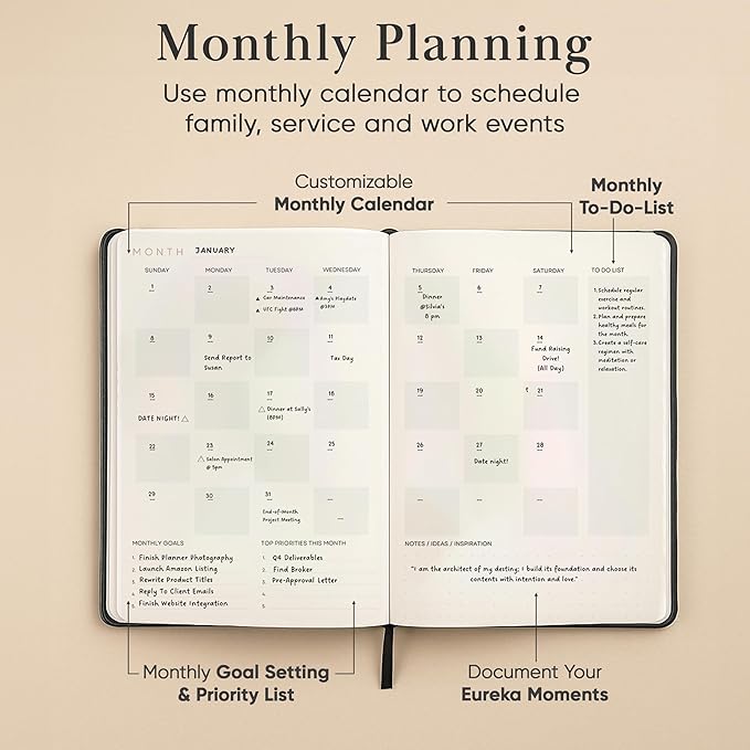 Mantra Planner 2026 Planner, Daily Journal & Gratitude Journal All-In-One - Image 6