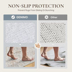 GENIMO Runner Rug 2'6"x8 Machine Washable Non Slip Vintage Hallway Runner Rug - Image 5