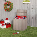 Yardgrace 35 Gallon Small Waterproof Outdoor Storage Box, Resin Deck Box - Image 6