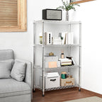M MZG 1000 lbs Storage Shelving Steel Heavy Duty 4-Tier Utility Shelving Unit - Image 2